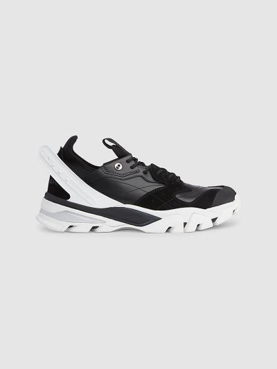 Calvin Klein Cipők HU441568 | Calvin Klein Bőr Chunky Férfi Sportcipő Fekete